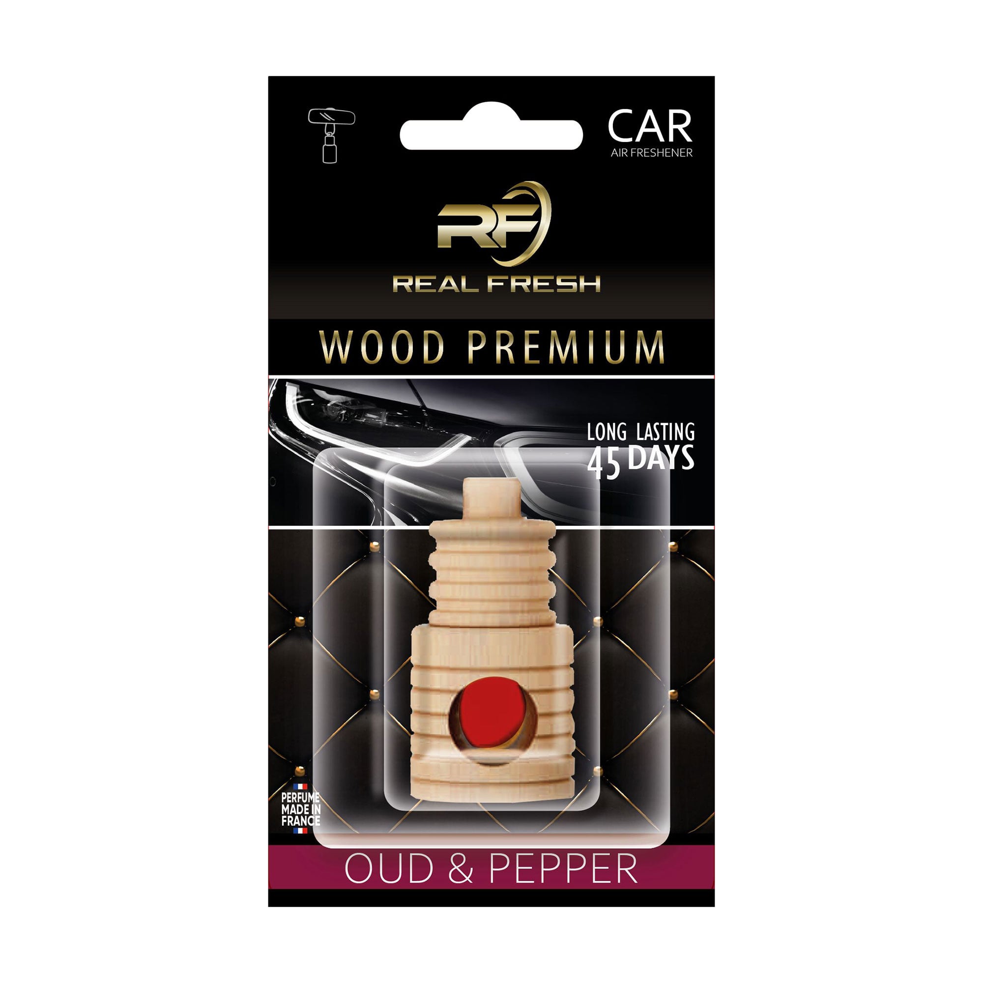 Ароматизатор для автомобіля Real Fresh Wood Premium Oud &amp; Pepper, 5 мл